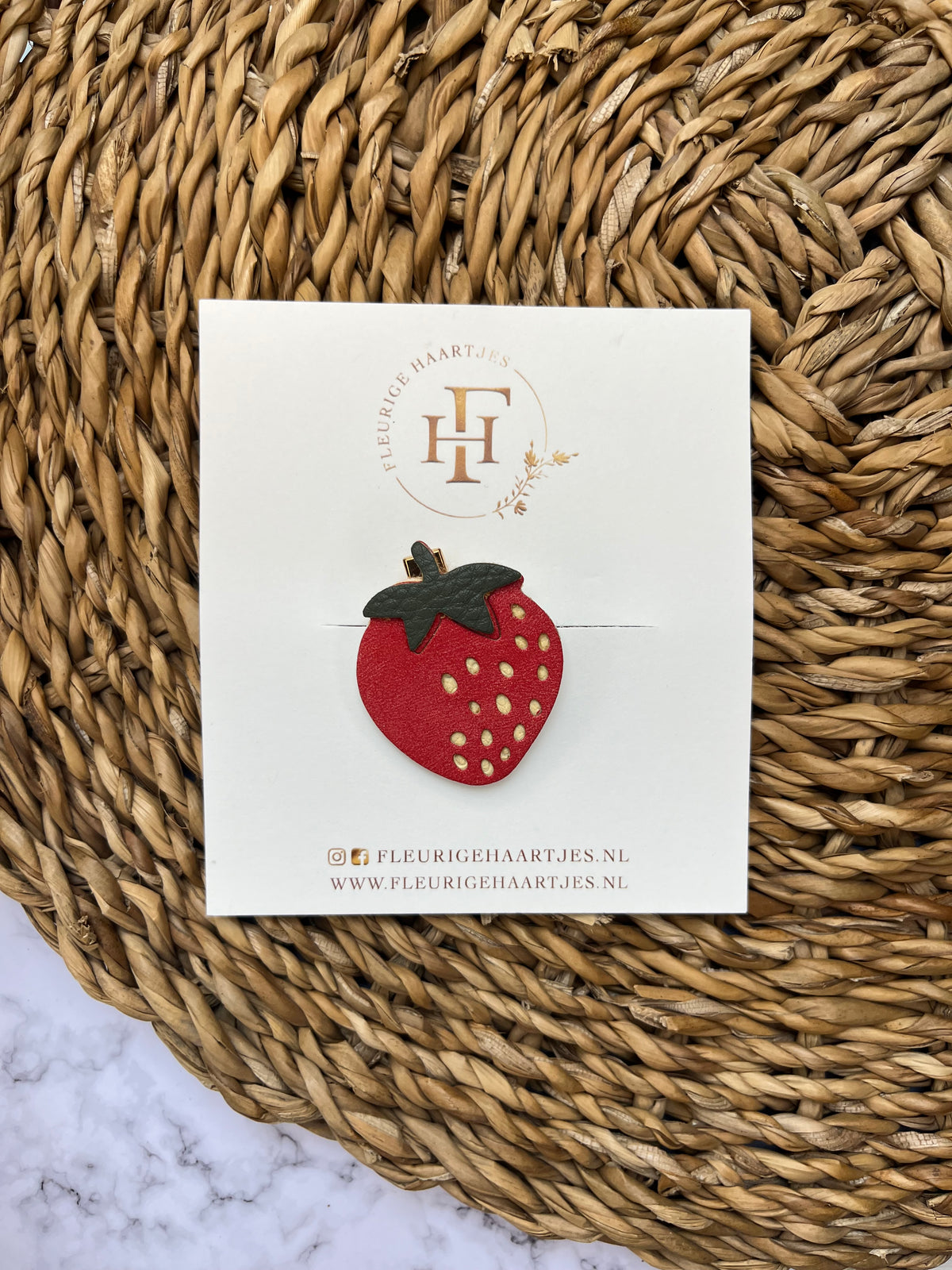 Sweet Strawberry | Alligator Haarspeld