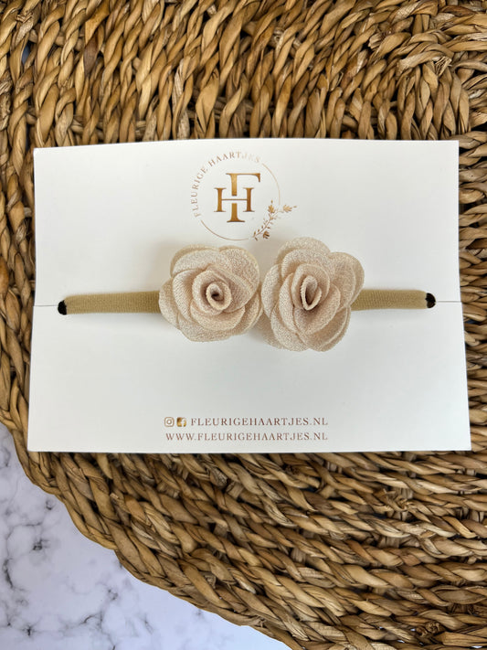 Double Rose | Elastieken Haarband