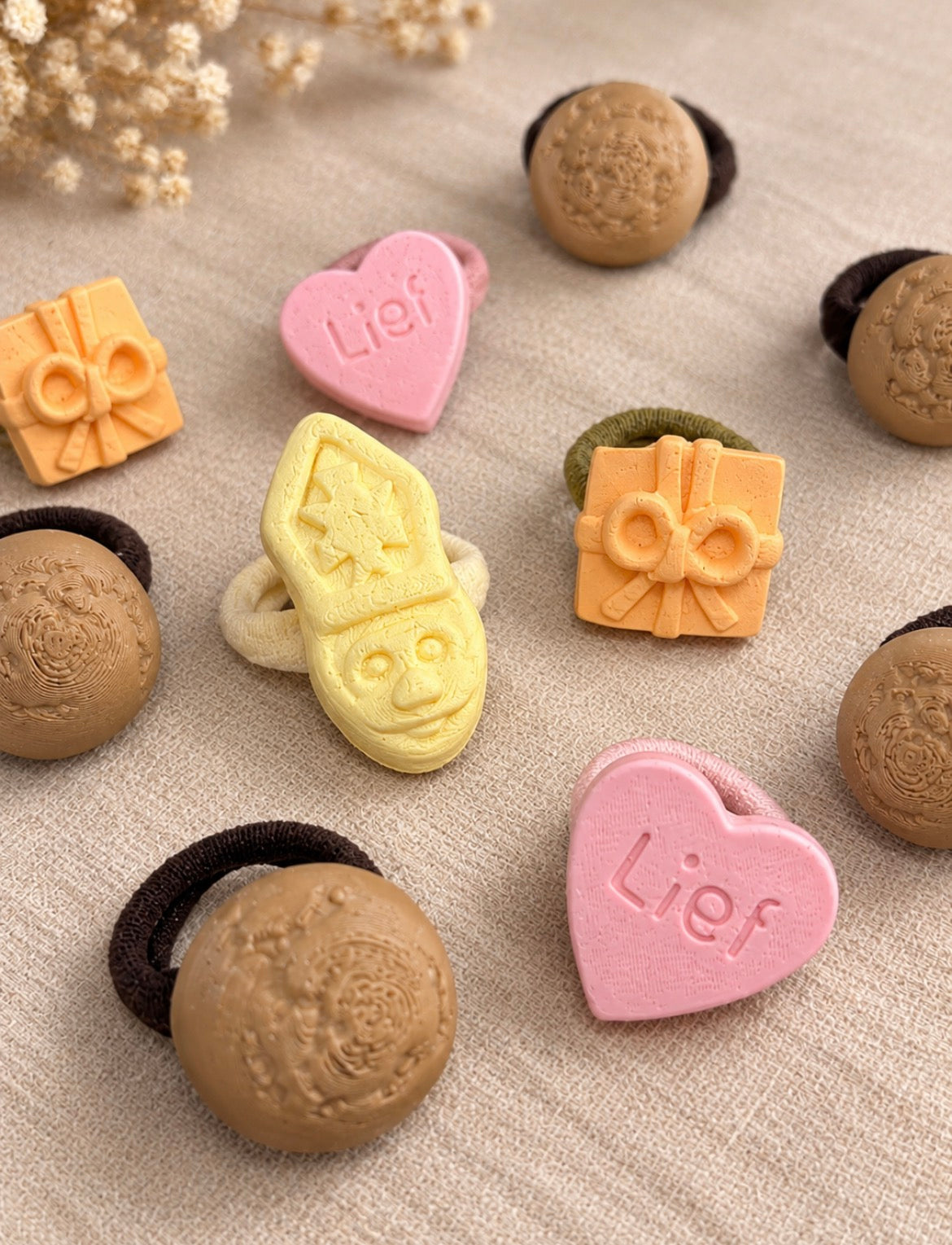 Sinterklaas haarelastiekjes