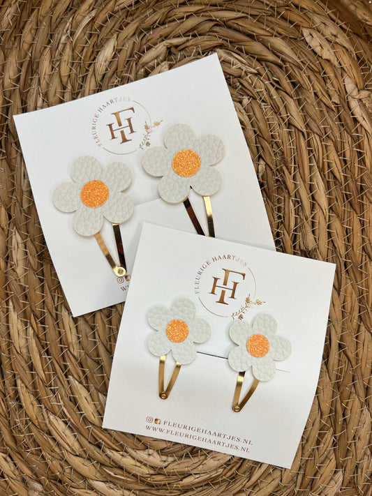 Orange Blossom | Set van 2 Haarspeldjes