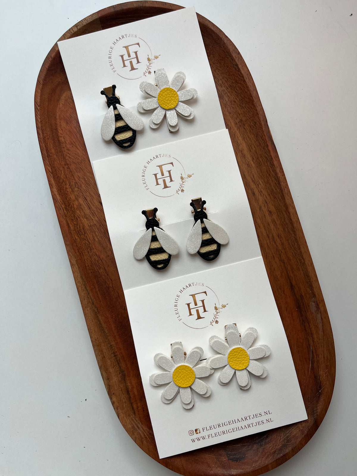 Daisy &  Bee | Set van 2 Haarknipjes