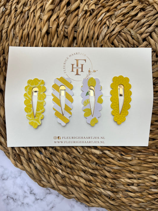 Sunny Citrus | Set van 4 Haarknipjes