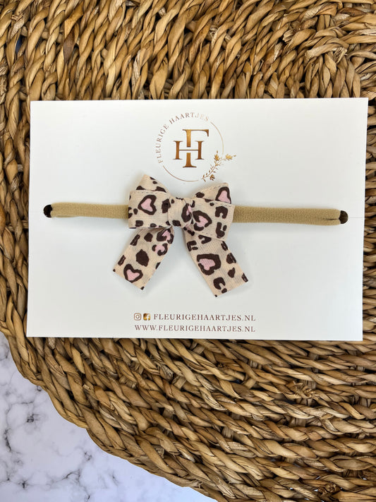 Pink Leopard | Elastieken Haarband