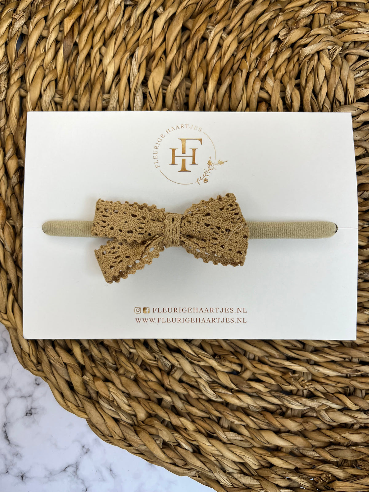 Lace Bow | Elastieken Haarband