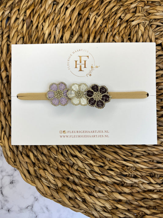 Violet Bloom | Elastieken Haarband