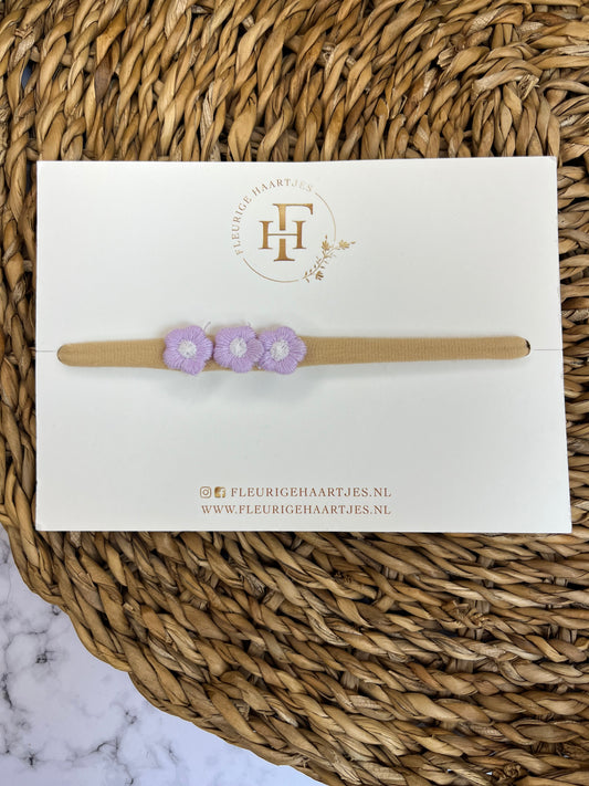 Purple Blossom | Elastieken Haarband