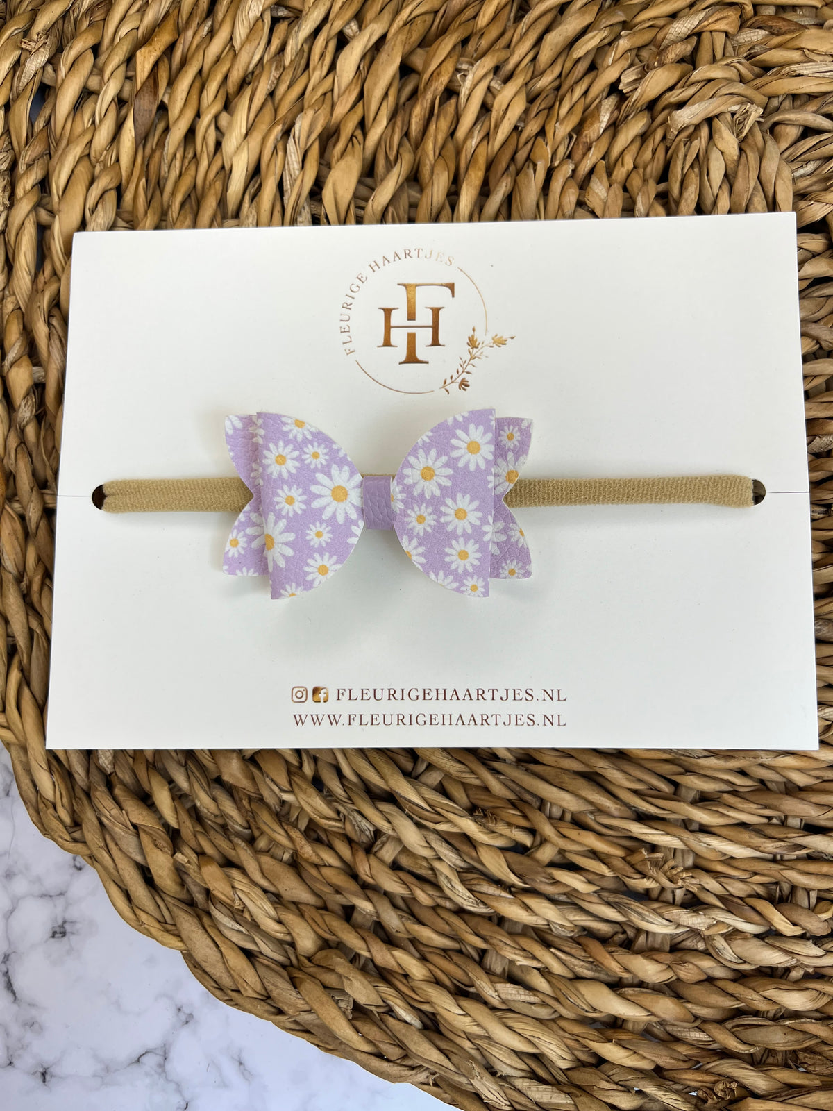 Floral Bow | Elastieken Haarband