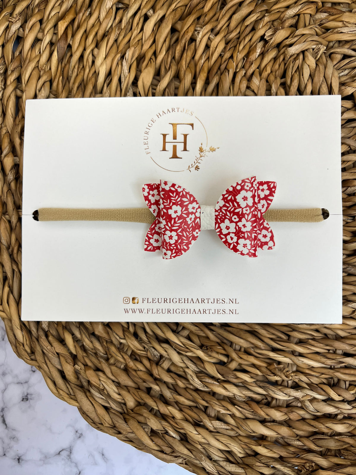 Floral Bow | Elastieken Haarband