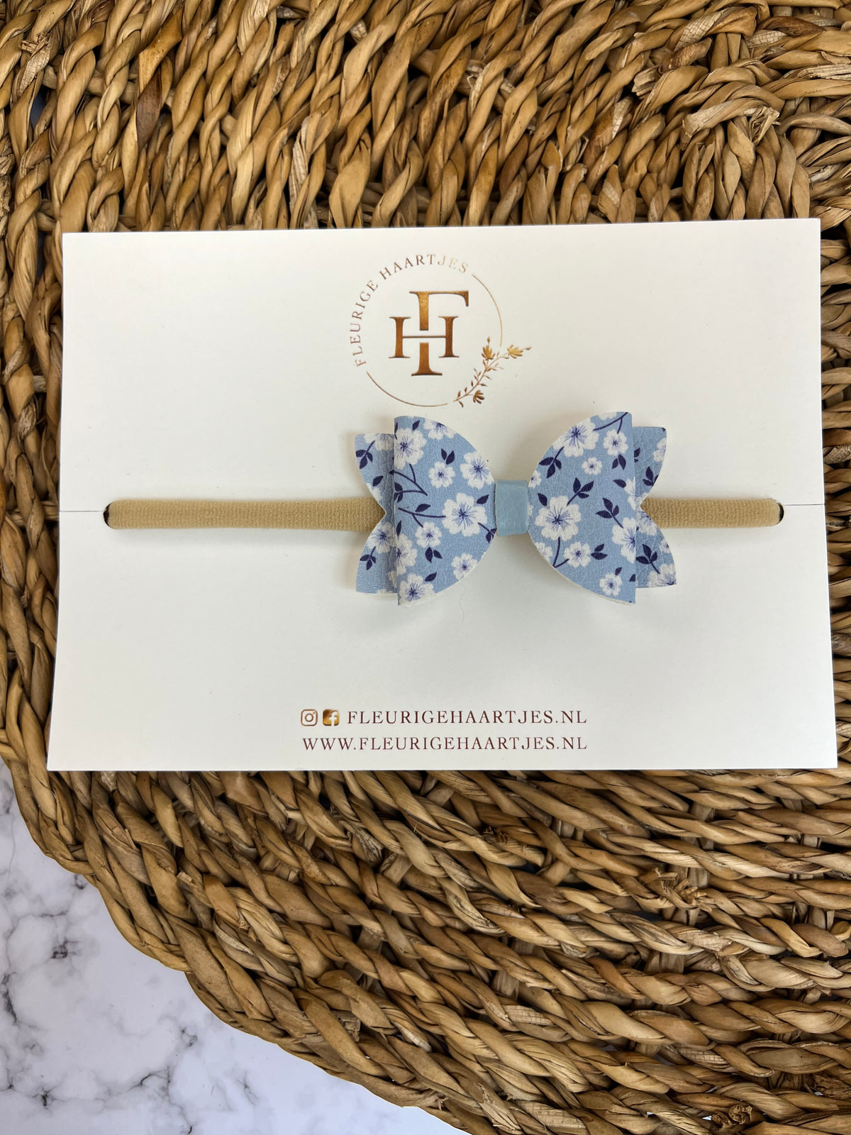 Floral Bow | Elastieken Haarband